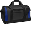 Port Authority Voyager Sport Duffle DArk Grey Twilight BLue Custom Embroidered BG800