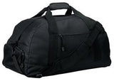 Port Company basic duffle bag Black Custom Embroidered BG980