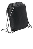 Sport Tek Rival Cinch Pack Black Custom Embroidered BST600