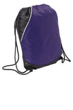 Sport Tek Rival Cinch Pack Purple Custom Embroidered BST600