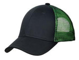 Black/Green Custom Embroidered Hat Port Authority C818