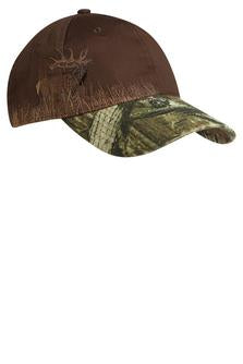 Apache Ct Port Authority Camouflage Hat Custom Embroidered C820 Mossy Oak Chocolate Elk