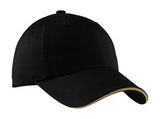Black/Khaki Port Authority Custom Logo Hat c830