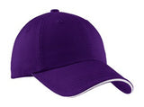 Purple/White Port Authority Custom Logo Hat c830