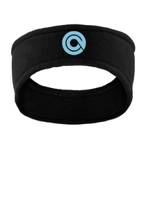 Port Authority Fleece Headband BLack Custom Embroidered C910