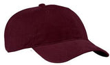 Port Company Twill Hat Maroon Custom Embroidered CP77