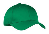 Port Company Twill Hat Kelly Green Custom Embroidered CP80