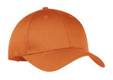 Port Company Twill Hat Orange Custom Embroidered CP80