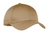 Port Company Twill Hat Khaki Custom Embroidered CP80