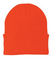 Port Company Beanie Custom Embroidered CP90 Orange