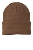 Port Company Beanie Custom Embroidered CP90 Brown