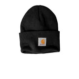 Andes Carharrt Acrylic Watch Beanie Custom Embroidered CTA18 Black