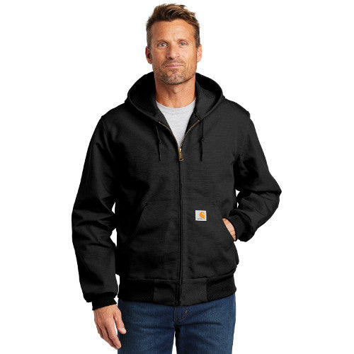 Sawatch Range Carhartt Thermal Lined Duck Active Jacket Custom Embroidered CTJ131 Black
