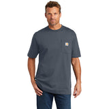 Mt Kenya Carhartt Tall Workwear Pocket Short Sleeve T Shirt Custom Embroidered CTTK87 Coalbart Blue