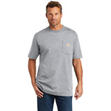 Mt Kenya Carhartt Tall Workwear Pocket Short Sleeve T Shirt Custom Embroidered CTTK87 Heather Grey