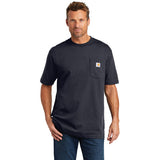 Mt Kenya Carhartt Tall Workwear Pocket Short Sleeve T Shirt Custom Embroidered CTTK87 Navy