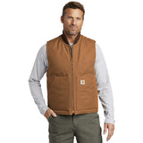 Bitterroot Range Carhartt Duck Vest Custom Embroidered CTV01 Carharrt Brown