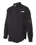 Columbia Tamiami II Long Sleeve Shirt Custom Embroidered 128606 Black