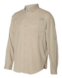 Columbia Tamiami II Long Sleeve Shirt Custom Embroidered 128606 Fossil