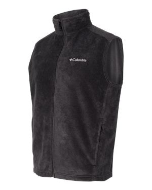Columbia Steens Mountain Fleece vest Custom Embroidered 163926 Black