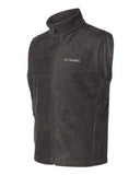 Columbia Steens Mountain Fleece vest Custom Embroidered 163926 Charcoal Heather