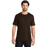 District Made Men Crew T Shirt Espresso Custom Embroidered DT104