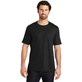 District Made Men Crew T Shirt Black Custom Embroidered DT104