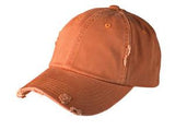 District Twill Hat Orange Custom Embroidered DT600
