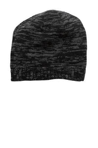 District Beanie Purple Charcoal Custom Embroidered DT620