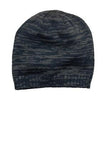District Beanie Navy Charcoal Custom Embroidered DT620