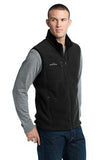 Eddie Bauer Fleece Vest Black Custom Embroidered EB204