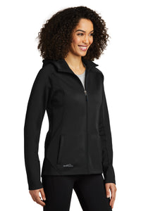 Eddie Bauer Soft Shell Jacket Ladies Black Blackl Custom Embroidered EB543