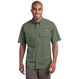 Eddie Bauer Short Sleeve Fishing Shirt Custom Embroidered EB608 Seagrass Green