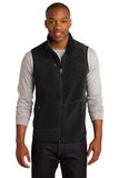 Port Authority Fleece Full Zip Vest Black Custom Embroidered F228