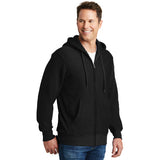 Sport Tek Full Zip Hoodie BLACK Custom Embroidered F282