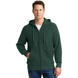 Sport Tek Full Zip Hoodie Dark Green Custom Embroidered F282