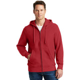 Sport Tek Full Zip Hoodie RED Custom Embroidered F282