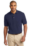 Port Authority Knit Polo Navy Custom Embroidered K420