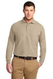 Port Authority Long Sleeve Silk Touch Polo Stone Custom Embroidered K500LS