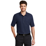 Port Authority Polo With Pocket Navy Custom Embroidered K500p
