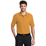 Port Authority Silk Polo Gold Custom Embroidered K500