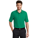 Port Authority Silk Polo Kelly Green Custom Embroidered K500