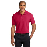 Custom Embroidered Polo Shirt Mens Red Port Authority K510