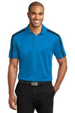 Brilliant Blue/Black Port Authority Embroidered Polo shirts K547