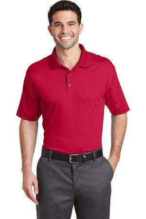 Engine Red Port Authority Rapid Dry Custom Embroidered Polo K573
