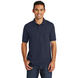 Port Company Polo Navy Custom Embroidered KP55