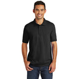 Port Company Polo Black Custom Embroidered KP55