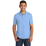 Port Company Polo Light Blue Custom Embroidered KP55