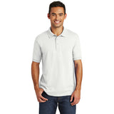 Port Company Polo \White Custom Embroidered KP55