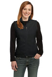 Port Authority Ladies Fleece Vest Black Custom Embroidered L219